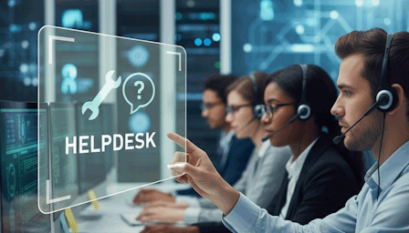 Mockup do Helpdesk com Assistente Gemini